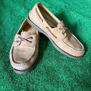 Sperry Gold Cup Authentic Original 2-Eye Boat Shoes Leather STS17471 Size 10.5